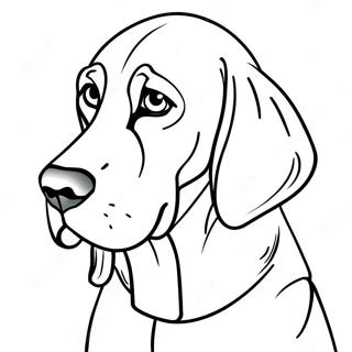 Bloodhound Coloring Page | Bloodhound coloring page