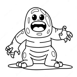Lava Monster Coloring Page | Lava Monster coloring page
