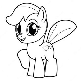 Apple Bloom Coloring Page | Apple Bloom coloring page