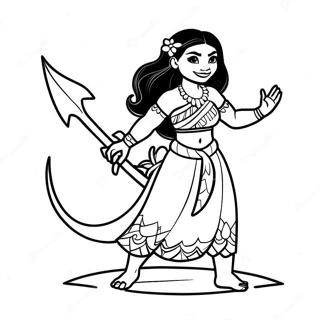 Moana Halaman Mewarnai