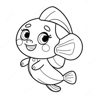 Oona Bubble Guppies Coloring Page | Oona Bubble Guppies coloring page