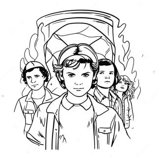 Stranger Things Coloring Page | Stranger Things coloring page