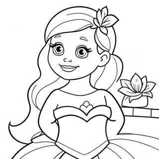 Enchanting Disney Princess Coloring Page | Disney Mystery coloring page