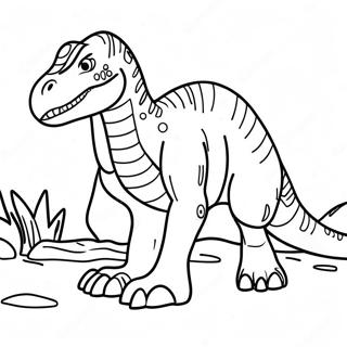 Baryonyx Dinosaur Coloring Page | Baryonyx coloring page
