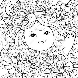 Colorful Please and Thank You Poster Coloring Page | Please and Thank You coloring page