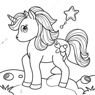 Sunny Starscout with Sparkling Mane Coloring Page | MLP G5 coloring page