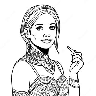 Alexa Coloring Page | Alexa coloring page