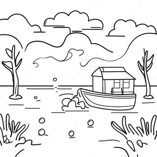 Flood Coloring Pages