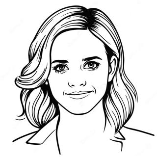 Emma Watson Coloring Page | Emma Watson coloring page