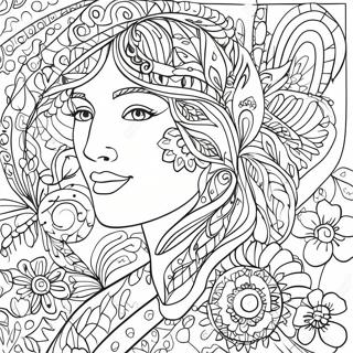 Laurel Burch Coloring Page | Laurel Burch coloring page
