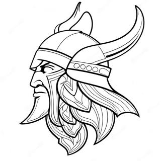Minnesota Vikings Logo Coloring Page | Minnesota Vikings coloring page