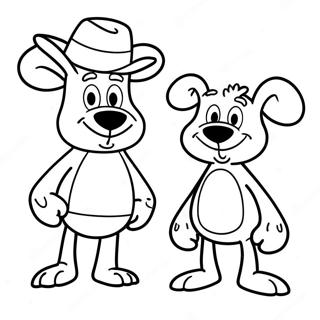 Rocky och Bullwinkle Målarbild | Rocky och Bullwinkle målarbild