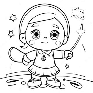 June from Little Einsteins Playing with Friends Coloring Page | Little Einsteins June coloring page