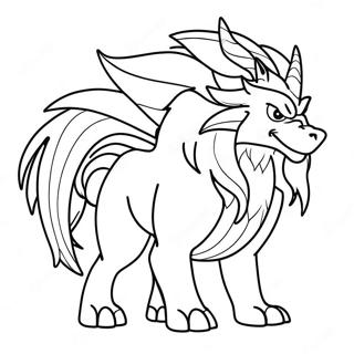 Zamazenta Coloring Page | Zamazenta coloring page