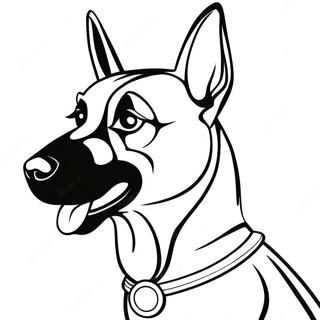 Belgian Malinois Dog Coloring Page | Belgian Malinois coloring page