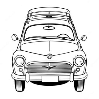 Classic Volvo Car Coloring Page | Volvo coloring page