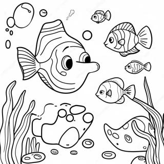 Pearl Underwater Scene Coloring Page | Pearl coloring page