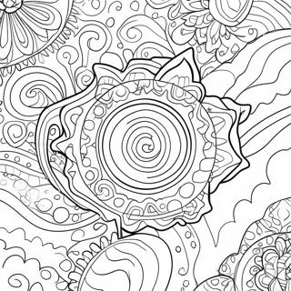 Galaxy Space Coloring Page | Galaxy Space for Adults coloring page