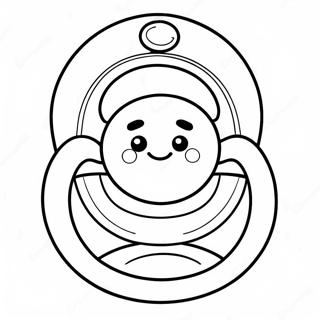 Pacifier Coloring Page | Pacifier coloring page