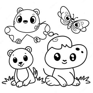 2 Year Olds Fun Animals Coloring Page | for 2 Year Olds coloring page