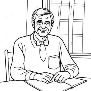 Mr. Rogers Coloring Page | Mr Rogers coloring page