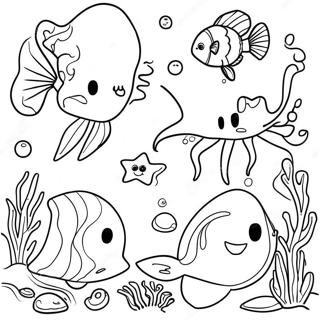 Deep Sea Coloring Page | The Deep coloring page