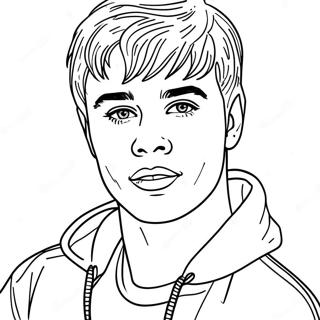 Justin Bieber Coloring Page | Justin Bieber coloring page