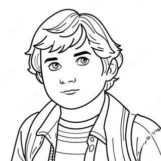 Stranger Things Robin Coloring Page | Stranger Things Robin coloring page
