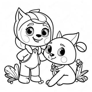 Ivy and Bean Adventure Coloring Page | Ivy and Bean coloring page