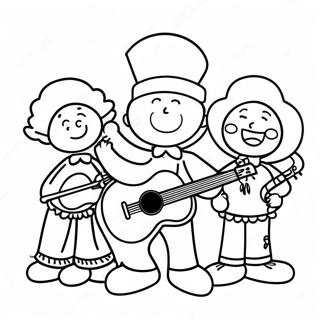 Thanksgiving Music Coloring Pages