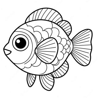 Cute Maatjes Fish Coloring Page | Maatjes coloring page