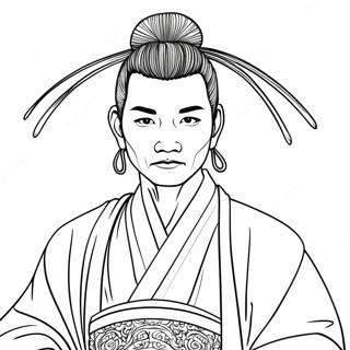 Hu Tao Coloring Page | Hu Tao coloring page