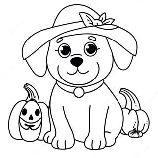 Halloween Dog Coloring Page | Halloween Dog coloring page