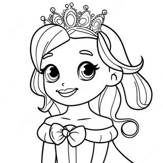 Sparkling LOL Princess Coloring Page | Lol Princess coloring page