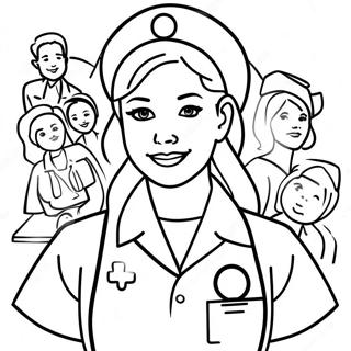Nurses Week Coloring Page | Nurses Week coloring page