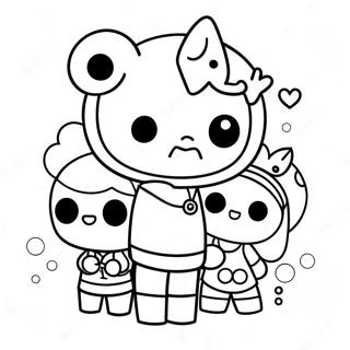 Tokidoki Characters Coloring Page | Tokidoki coloring page