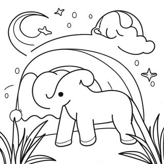 Blue Rainbow Friends Coloring Page | Blue Rainbow Friends coloring page
