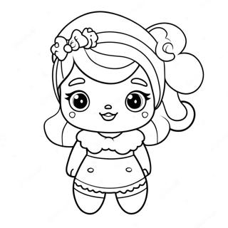 LOL Doll Christmas Coloring Page | Lol Doll Christmas coloring page