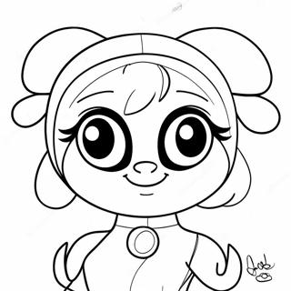 Kwami Miraculous Ladybug Coloring Page | Kwami Miraculous Ladybug coloring page