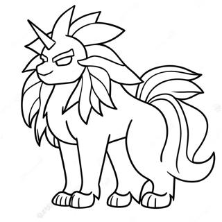 Solgaleo Coloring Page | Solgaleo coloring page