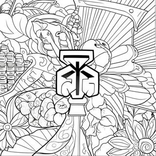Mitsubishi Logo Coloring Page | Mitsubishi coloring page