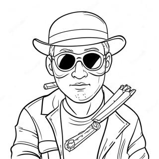 Robber Coloring Page | Robber coloring page