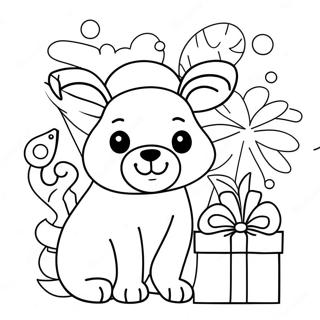 Festive Addition Coloring Page | Holiday Math coloring page