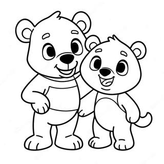 Goldie and Bear Coloring Page | Goldie and Bear coloring page