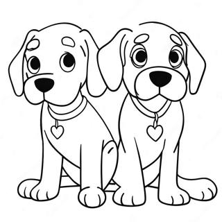 Clifford och Emily Elizabeth Målarbild | Clifford och Emily Elizabeth målarbild