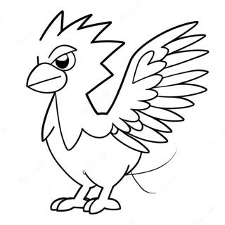 Zapdos Coloring Page | Zapdos coloring page