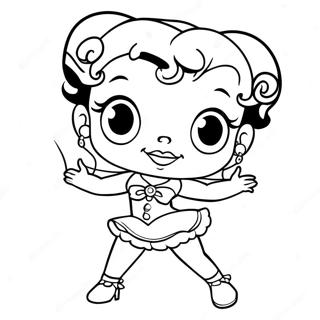 Betty Boop Classic Coloring Page | Betty Boop coloring page
