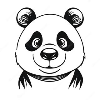 Cara De Panda Páginas para Colorear