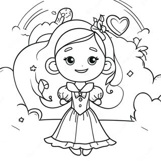 Julie in a Magical Performance Coloring Page | Julie and the Phantoms coloring page