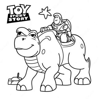 Rex Toy Story Coloring Page | Rex Toy Story coloring page
